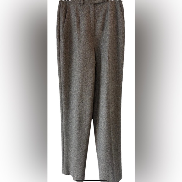 Saks Fifth Avenue Pants - Saks 5th Avenue Wool Cashmere Pants straight leg Women's 2 Gray tailored refined